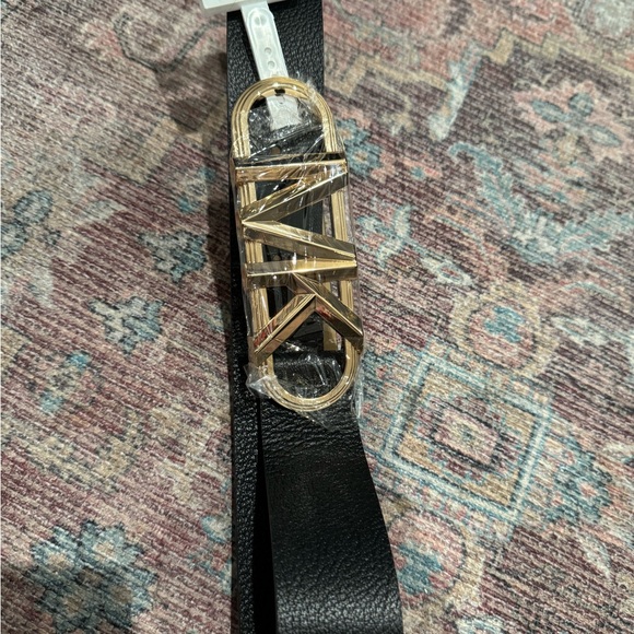 NWT Original MICHAEL KORS Signature Buckle Belt medium Leather black - Picture 7 of 9